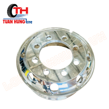 Lazang nhôm ko săm 10 lỗ to cổ 28 lắp xe WEICHAI (8.25*22.5)