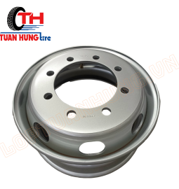 Lazang sắt ko săm 8 lỗ nhỏ TUTO HD210 dày 14 ly lắp vành 19.5