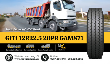 LỐP GITI 12R22.5 20PR GAM871