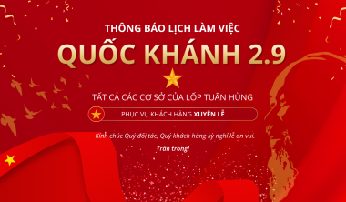 THÔNG BÁO LỊCH LÀM VIỆC QUỐC KHÁNH 2.9