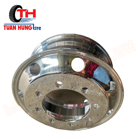 Lazang nhôm ko săm 8 lỗ nhỏ TUTO HD210 dày 14 ly lắp vành 19.5