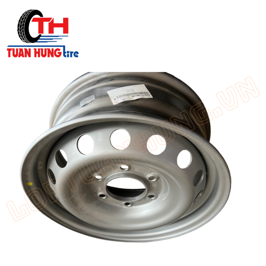 Lazang sắt ko săm 6 lỗ nhỏ lắp xe HUYNDAI SOLATY