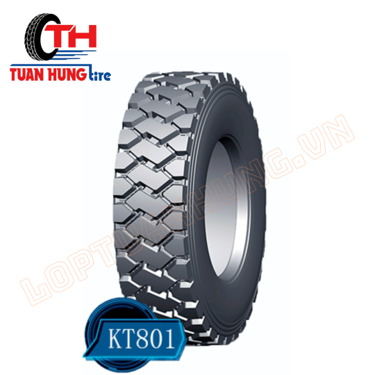 Lốp KUNLUN 12R22.5 18PR KT801 gai cục